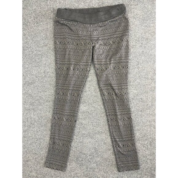 Kavu Leggings Women's Small Gray Aztec Knit Warm Base Layer Ankle - Picture 1 of 7